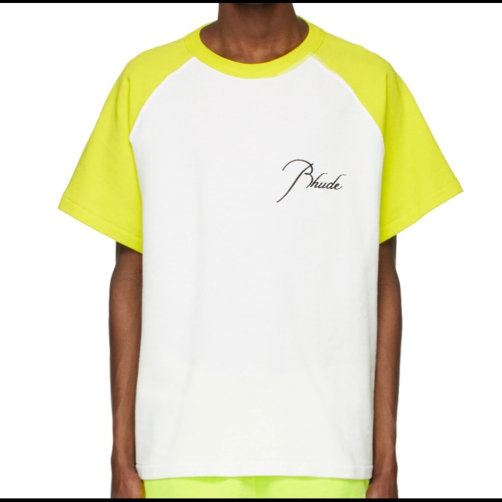 Rhude - Pique Raglan in Neon Green
